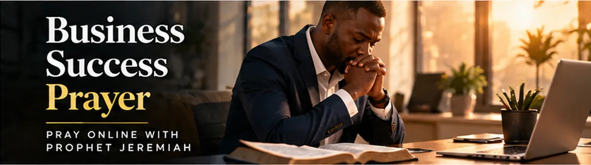 Business Success Prayer – Christian prayer support online with Prophet Jeremiah